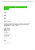ACCUPLACER MATH Exam Questions and  Answers 