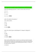 Accuplacer math Exam Questions and Answers 