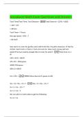 Accuplacer Math Exam Questions and Answers 