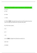Accuplacer Math Exam Questions and Answers 