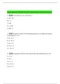 Accuplacer Math Exam Questions and Answers 