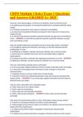 CRIM Multiple Choice Exam 1 Questions and Answers GRADED A&plus; 2025