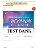 Test Bank for Hamric and Hanson&rsquo;s Advanced Practice Nursing&colon; An Integrative Approach&comma; 7th Edition &ndash; Complete 2025&sol;2026 Verified Exam Questions and Answers