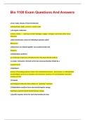 Bio 1100 Exam Questions And Answers