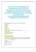 TCOLE &lpar;TEXAS COMMISSION ON  ENFORCEMENT&rpar;&sol;TCOLE EXAM  PREPARATION 2025&sol;2026 WITH ACTUAL  CORRECT QUESTIONS AND VERIFIED  DETAILED ANSWERS&vert;FREQUENTLY TESTED  QUESTIONS AND  SOLUTIONS&vert;NEWEST&vert;BRAND NEW  VERSION&excl;&excl;&vert;GUARANTEED PASS 