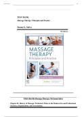 Test Bank - Massage Therapy-Principles and Practice&comma; 7th Edition &lpar;Salvo&rpar;&comma; Chapter 1-30 &vert; All Chapters &vert;&vert;Newest Update