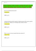 ELECTROLYSIS AND LASER STATE Exam Guide Questions and Answers Latest A&plus; 2025&period;