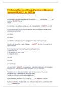 FS &lpar;Federal Surveyor&rpar; Exam Questions with correct Answers GRADED A&plus; 2025 A&plus;