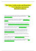 Med-Surg&colon; Cardiovascular and Hematology Exam Questions And Answers 2025&sol;2026 Graded A&plus;