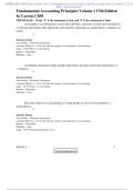 Test Bank for Fundamental Accounting Principles Volume 1 17th Edition Larson