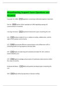 Breastfeeding Support Exam Questions and  Answers 