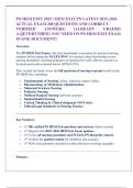 PN HESI EXIT 2025 &sol; HESI EXIT PN LATEST 2025-2026  ACTUAL EXAM 200 QUESTIONS AND CORRECT  VERIFIED ANSWERS&rpar; &vert;ALREADY GRADED A&plus;&vert;&vert;EVERYTHING YOU NEED ON PN HESI EXIT EXAM IN ONE DOCUMENT&excl;&excl;  