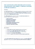 MLT ASCP EXAM LATEST 2025-2026 ACTUAL EXAM 100 QUESTIONS AND CORRECT VERIFIED ANSWERS&rpar; &vert;ALREADY GRADED A&plus;  