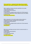 IFSTA CHAPTER 22 - COMMUNITY RISK REDUCTION ACCURATE  QUESTIONS AND VERIFIED ANSWERS LATEST 2025&sol;26 UPDATED