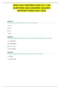 NRNP 6635 MIDTERM EXAM &lpar;V1&rpar; &lpar;100 QUESTIONS AND ANSWERS&rpar; WALDEN UNIVERSITY&lpar;NEW&comma;2025-2026&rpar;