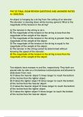 PHY 121 FINAL EXAM REVIEW QUESTIONS AND ANSWERS RATED  A&plus; 2025&sol;2026