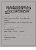 MSN 611 Final Exam 2025&sol;2026 &vert; Frequently Tested Questions with Verified Answers &lpar;Exam Bank Version&rpar;