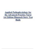 Applied Pathophysiology for the Advanced Practice Nurse 1st Edition Dlugasch Story Test Bank