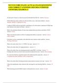 NCCCO CORE EXAM &vert; ACTUAL EXAM QUESTIONS AND CORRECT ANSWERS 2025&sol;2026 &lpar;VERIFIED ANSWERS&rpar; GRADED A&plus;