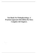 Test Bank For Pathophysiology&colon; A Practical Approach 4th Edition By Story Complete All Chapters&period;