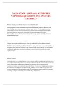 CS6250 EXAM 1 &lpar;2025-2026&rpar; COMPUTER NETWORKS QUESTIONS AND ANSWERS GRADED A&plus;
