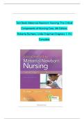 Test Bank For Davis Advantage for Maternal-Newborn Nursing&colon; Critical Components of Nursing Care&comma; 4th Edition By Roberta Durham&semi; Linda Chapman&semi; Connie Miller &lpar; &rpar; &sol; 9781719645737 &sol; Chapter 1-19&sol; Complete Questions and Answers A&plus;