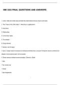INB 3333 FINAL QUESTIONS AND ANSWERS