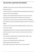 INB 3333 FINAL QUESTIONS AND ANSWERS
