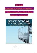Introduction to Statistical Investigations &ndash; 2nd Edition by Nathan Tintle & Beth L&period; Chance &vert; Test Bank Chapters 1&ndash;11 Complete