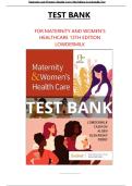 Maternity and Women&rsquo;s Health Care&comma; 13th Edition by Lowdermilk &ndash; Complete Test Bank with Answers
