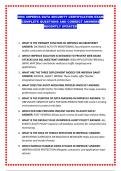 IDSC IMPERVA DATA SECURITY CERTIFICATION EXAM COMPLETE QUESTIONS AND CORRECT ANSWERS RECENTLY UPDATED