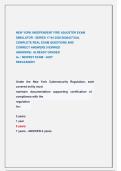NEW YORK INDEPENDENT FIRE ADJUSTER EXAM  SIMULATOR - SERIES 17-64 2025&sol;2026ACTUAL                                               COMPLETE REAL EXAM QUESTIONS AND                                           CORRECT ANSWERS &lpar;VERIFIED                           