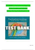 TEST BANK For Psychopharmacology Drugs the Brain and Behavior 3rd Edition By Meyer Nursing&comma; Verified Chapters 1 - 20