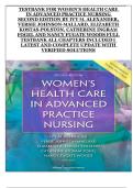 Women&rsquo;s Health Care in Advanced Practice Nursing &lpar;2nd Edition&comma; Ivy M&period; Alexander&comma; Versie Johnson-Mallard&comma; Elizabeth Kostas-Polston&comma; Catherine Ingram Fogel & Nancy Fugate Woods&rpar; &ndash; Complete Test Bank with Verified Solutions