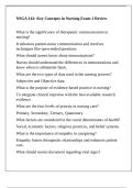 NSGA 142&colon; Key Concepts in Nursing Exam 1 Review