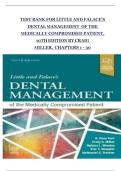 Little and Falace&rsquo;s Dental Management of the Medically Compromised Patient &lpar;10th Edition&comma; Craig Miller&rpar; &ndash; Complete Test Bank with Verified Solutions for Chapters 1&ndash;30