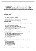 NURS 5220 Advanced Health Assessment Module 4 NCLEX Questions and answers key new update solution FALL 2025&sol;26 University of Texas&comma; Arlington