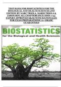 Biostatistics for the Biological and Health Sciences &lpar;2nd Edition&comma; Marc Triola&comma; Mario Triola & Jason Roy&rpar; &ndash; Complete Test Bank with Expert-Approved Q&As for Chapters 1&ndash;14