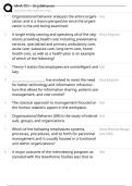 MHA 701 - Org Behavior 2025-2026 Study Questions and Answers