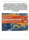Electrical Wiring Commercial &lpar;18th Edition&comma; Phil Simmons&rpar; &ndash; Complete Solution Manual with Verified Answers for Chapters 1&ndash;21