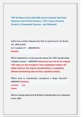 TWP Bordeaux Exam 2025&sol;2026 Actual Complete Real Exam   Questions And Verified Answers &vert; 100&percnt; Correct Answers  Graded A&plus; Guaranteed Success &sol; Just Released&excl;&excl;  