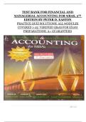 Financial and Managerial Accounting for MBAs &lpar;5th Edition&comma; Peter D&period; Easton&rpar; &ndash; Complete Test Bank with Verified Practice Quiz Solutions for Modules 1&ndash;25