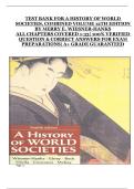 A History of World Societies&comma; Combined Volume &lpar;12th Edition&comma; Merry E&period; Wiesner-Hanks&rpar; &ndash; Complete Test Bank with Verified Questions and Answers for Chapters 1&ndash;33