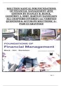 Foundations of Financial Management &lpar;18th Edition&comma; Stanley B&period; Block&comma; Geoffrey A&period; Hirt & Bartley Danielsen&rpar; &ndash; Complete Solution Manual with Verified Answers for Chapters 1&ndash;21