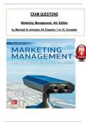 Marketing Management 4th Edition &lpar;Johnston & Marshall&comma; 2022&rpar; &vert; Exam Questions & Verified Answers PDF