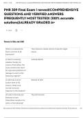 PNR 309 Final Exam &vert; newest&vert;COMPREHENSIVE QUESTIONS AND VERIFIED ANSWERS &vert;FREQUENTLY MOST TESTED&vert; &lpar;100&percnt; accurate solutions&rpar;&vert;ALREADY GRADED A&plus;