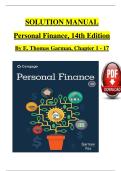 &OpenCurlyDoubleQuote;Solution Manual for Personal Finance 14th Edition by E&period; Thomas Garman & Jonathan Fox &ndash; Latest 2025&sol;2026 Update&rdquo;
