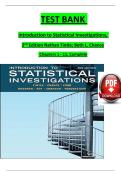 &OpenCurlyDoubleQuote;Test Bank for Introduction to Statistical Investigations 2nd Edition by Nathan Tintle&comma; Beth L&period; Chance & George W&period; Cobb &ndash; Latest 2025&sol;2026 Update&rdquo;