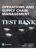 Test Bank for Introduction to Operations and Supply Chain Management&comma; 5th Edition by Cecil&comma;