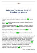 Boiler State Test Review Wa&period; RTC&period;  Questions and Answers
